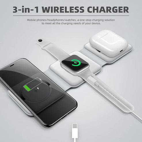 3 - in - 1 Wireless Charging Pad - Almaraa Store