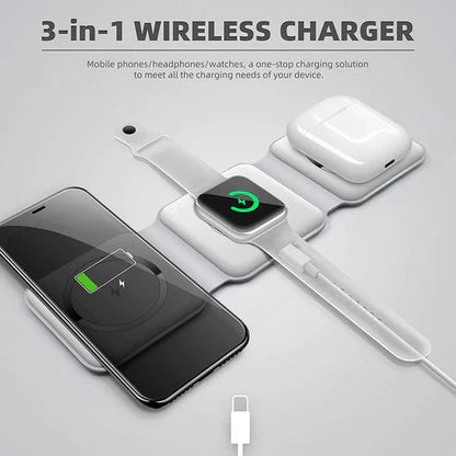 3 - in - 1 Wireless Charging Pad - Almaraa Store