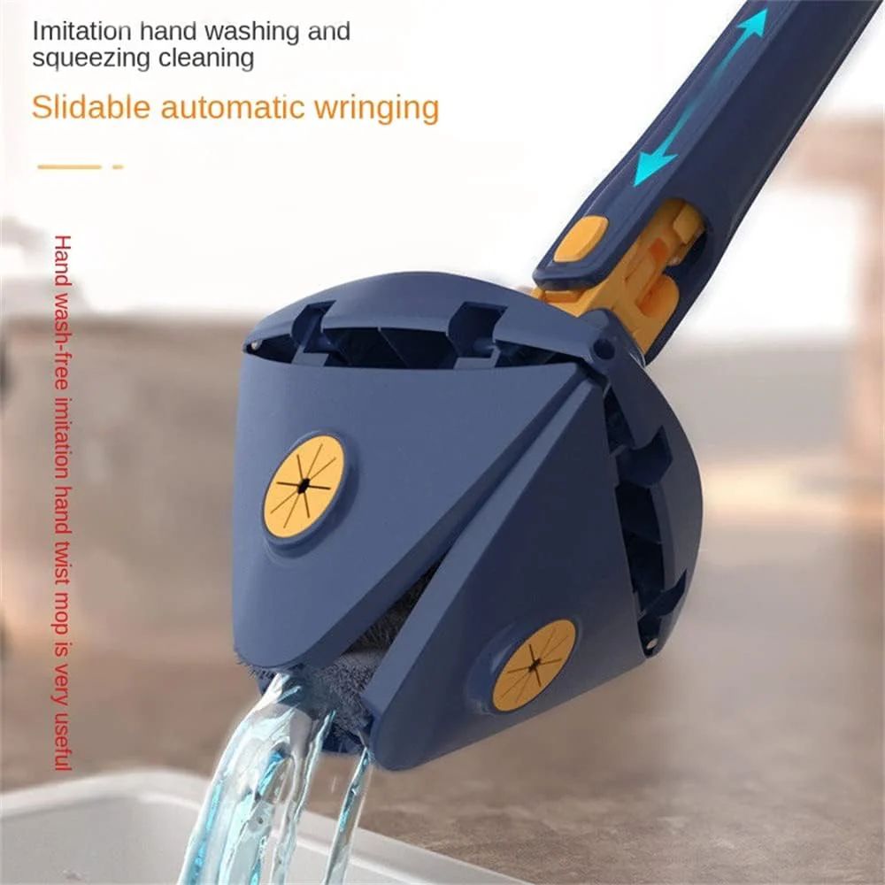 Flexible Triangle Rotary Squeezing Mop - Almaraa Store