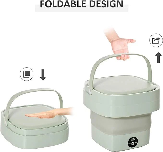 Foldable Mini Laundry Machine - Almaraa Store