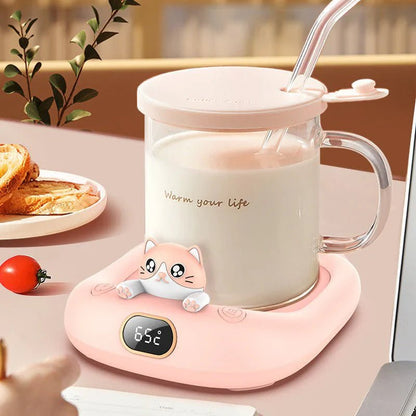 Home Office Cute Pet Constant Temperature Cup Warming Holder Winter Gadgets - Almaraa Store