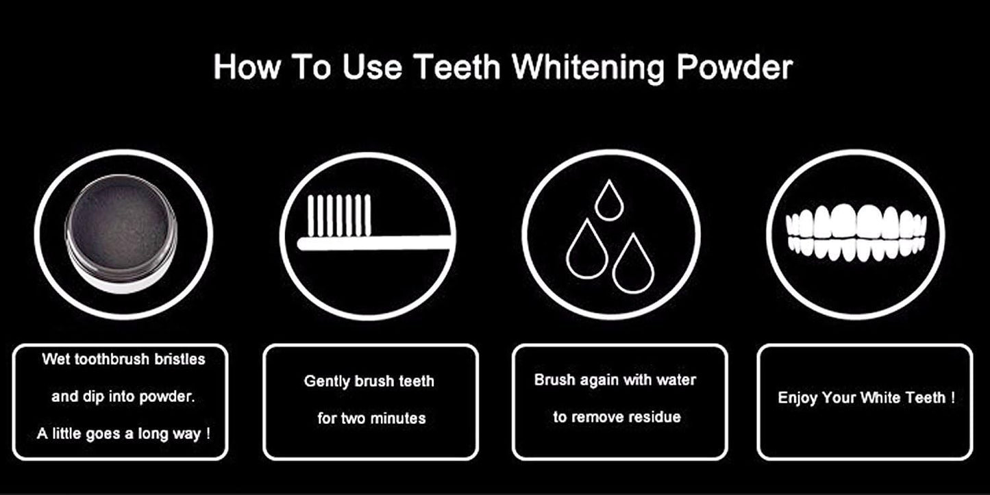 Natural Charcoal Teeth Whitening Powder - Almaraa Store
