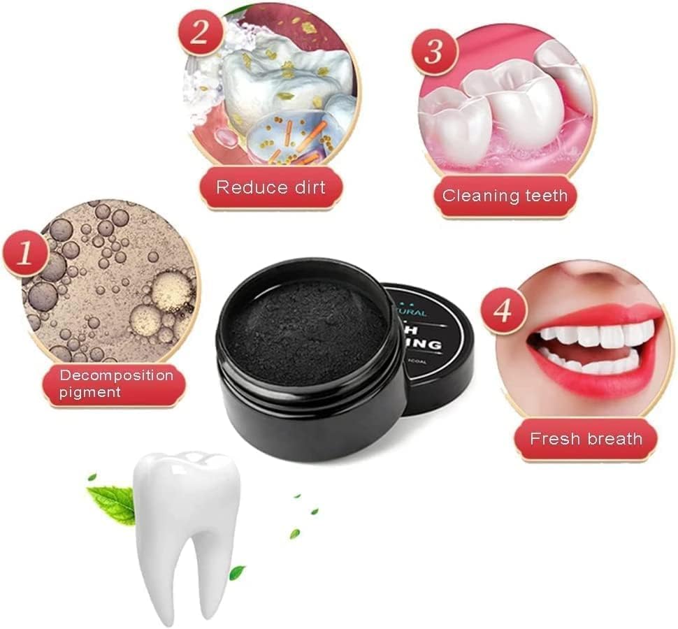 Natural Charcoal Teeth Whitening Powder - Almaraa Store