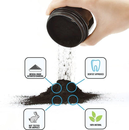 Natural Charcoal Teeth Whitening Powder - Almaraa Store