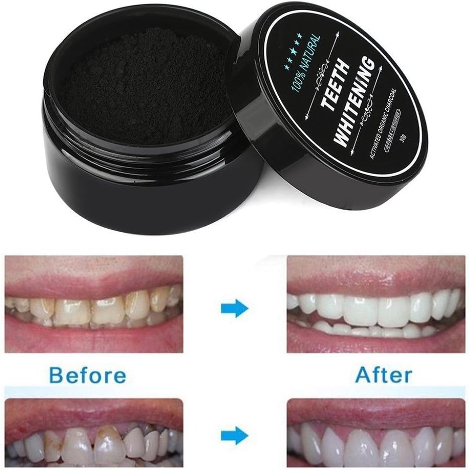 Natural Charcoal Teeth Whitening Powder - Almaraa Store
