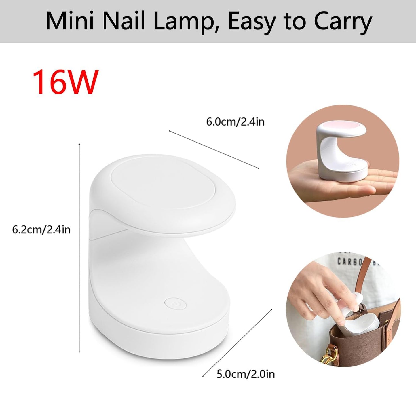 Portable UV Nail Lamp – Quick - Dry Gel Polish Curing Light - Almaraa Store