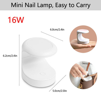Portable UV Nail Lamp – Quick - Dry Gel Polish Curing Light - Almaraa Store
