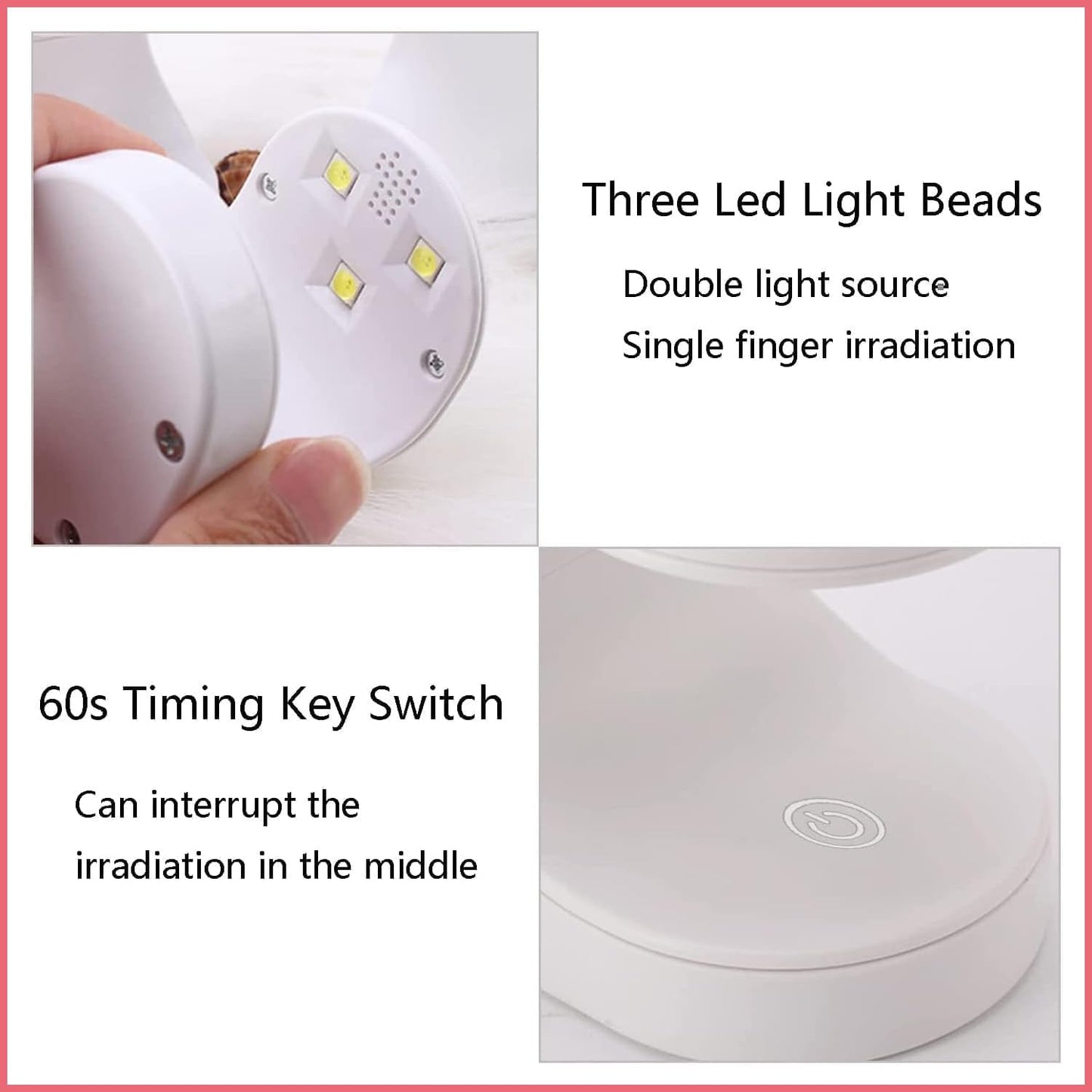 Portable UV Nail Lamp – Quick - Dry Gel Polish Curing Light - Almaraa Store