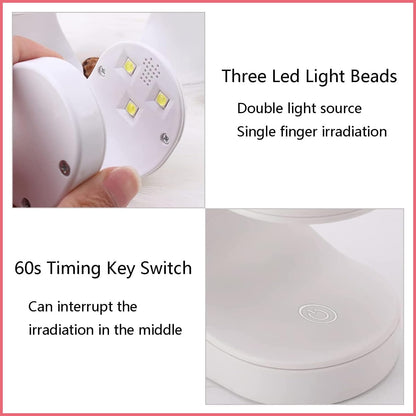 Portable UV Nail Lamp – Quick - Dry Gel Polish Curing Light - Almaraa Store