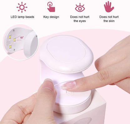 Portable UV Nail Lamp – Quick - Dry Gel Polish Curing Light - Almaraa Store