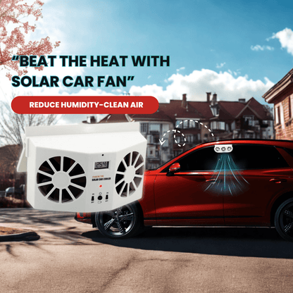 Solar Power Car Fan - Almaraa Store